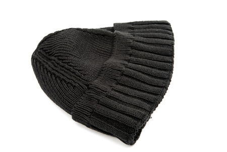 knitted cap on a white background