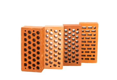 bricks isolated on white background