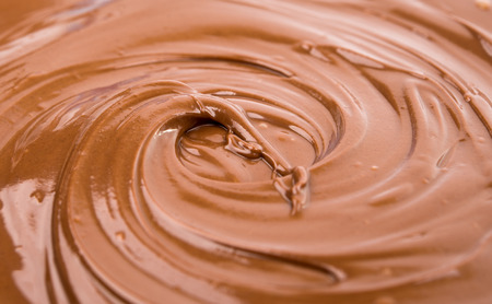 chocolate cream close upの写真素材