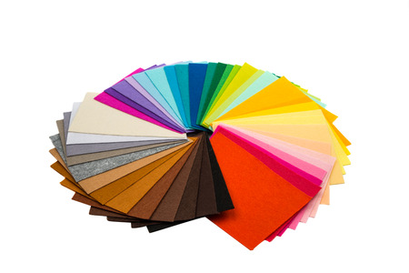 Multicolor wool felt cloth sheets
