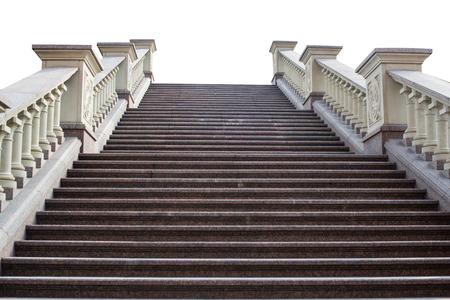 stone steps is isolated on a white background