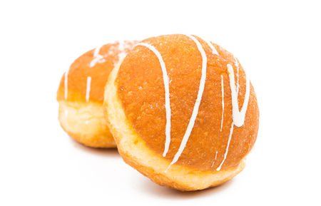 donuts on a white backgroundの写真素材