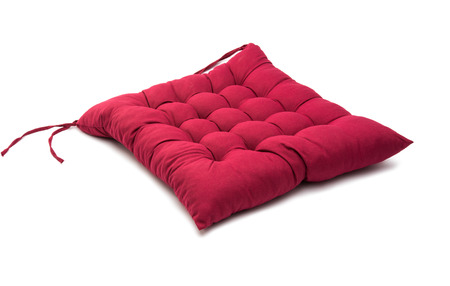 chair cushion isolated on white backgroundの写真素材