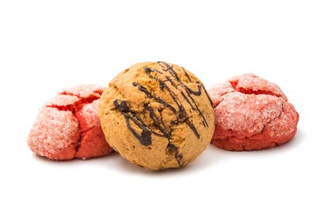 cookies isolated on white backgroundの写真素材