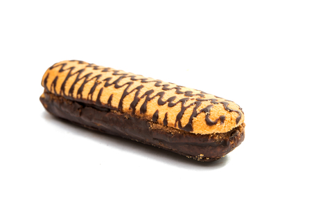 biscuit cake sandwich isolated on white background