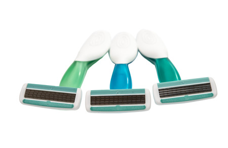 razor on a white backgroundの写真素材