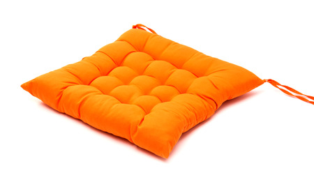 chair cushion isolated on white backgroundの写真素材