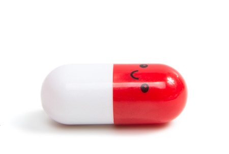 Pill isolated on white backgroundの写真素材