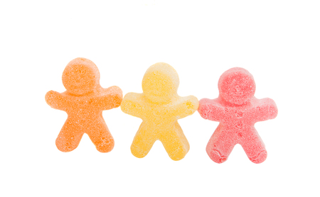 jelly candy on a white background