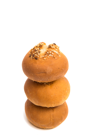 buns on white backgroundの写真素材