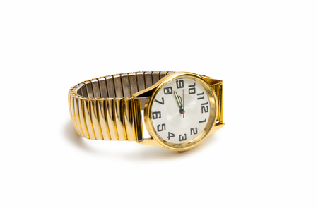 wristwatch isolated on white backgroundの写真素材