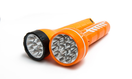 Flashlight isolated on white background
