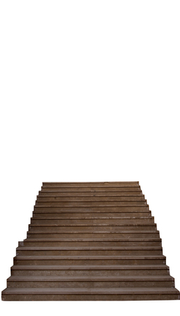 stone staircase isolated on white backgroundの写真素材