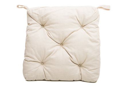 chair cushion puffy isolated on white backgroundの写真素材