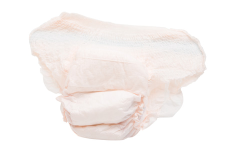diapers isolated on a white backgroundの写真素材