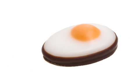 candy egg isolated on white backgroundの写真素材