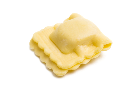 small ravioli on a white backgroundの写真素材