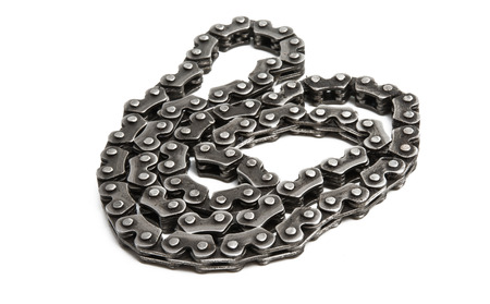 bicycle chain isolated on white background