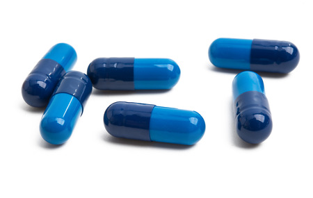 medical capsules isolated on white background