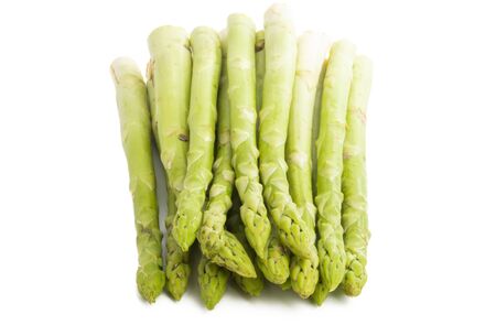 asparagus isolated on white backgroundの写真素材
