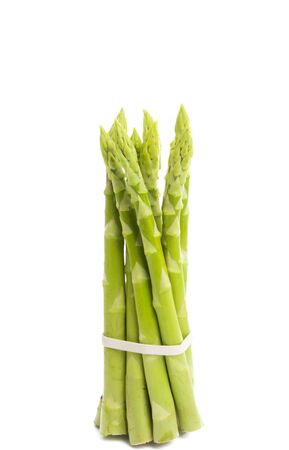 asparagus isolated on white backgroundの写真素材