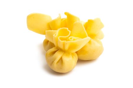 ravioli  isolated on white backgroundの写真素材