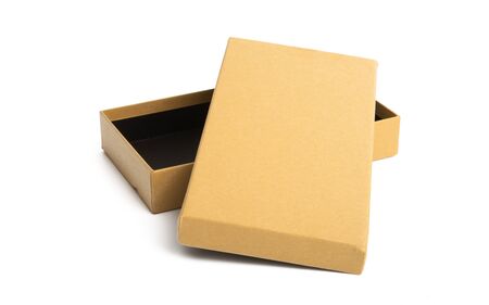 paper box for gifts isolated on white background
