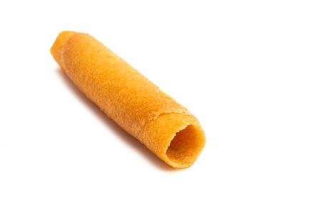 crispy tubules isolated on white background