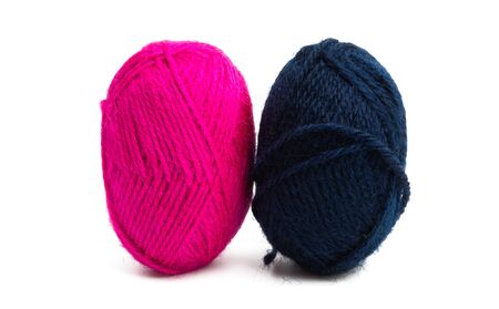 skein of yarn isolated on white background
