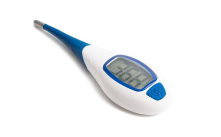 electronic medical thermometer isolated on white background