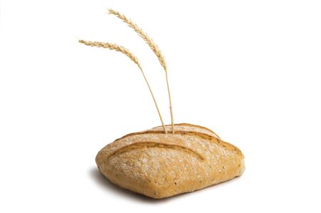 ciabatta isolated on white background