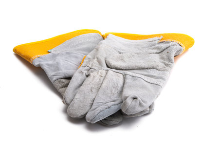 protective work gloves isolated on white background