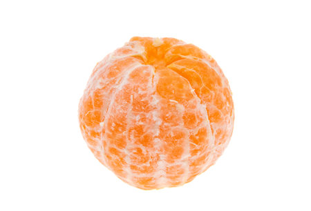 tangerines isolated on white backgroundの写真素材