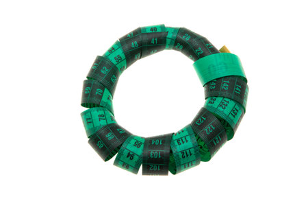 measuring tape isolated on white background