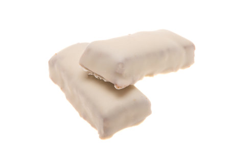 chocolate candy isolated on white backgroundの写真素材