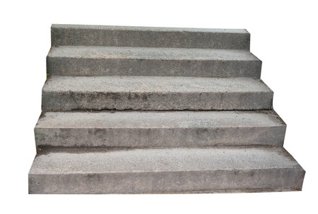 stone steps isolated on white background