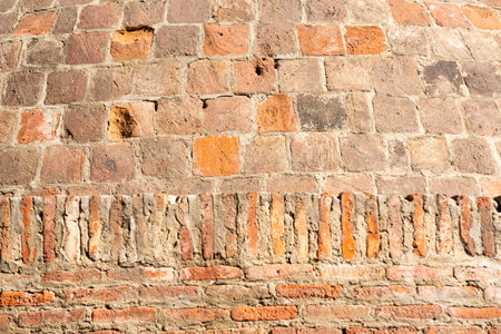 old brick wall close upの写真素材