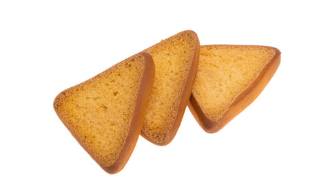 toasted isolated on white backgroundの写真素材