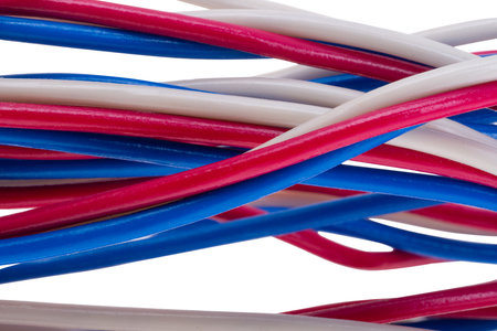 isolated wire isolated on white background