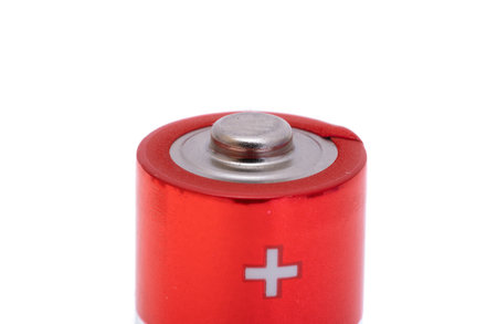 AA batteries isolated on white background
