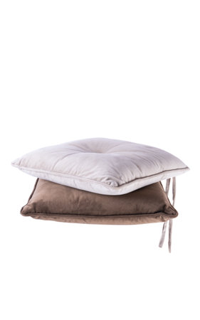 chair cushions isolated on white backgroundの写真素材