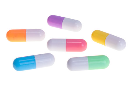 medical capsule isolated on white background