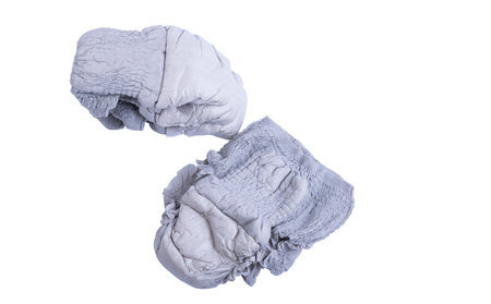 diapers for adults isolated on white backgroundの写真素材