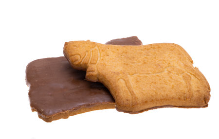 cookie isolated on white backgroundの写真素材