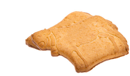 cookie isolated on white backgroundの写真素材