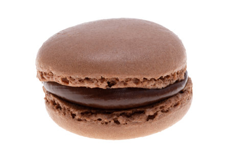 macarons isolated on white backgroundの写真素材