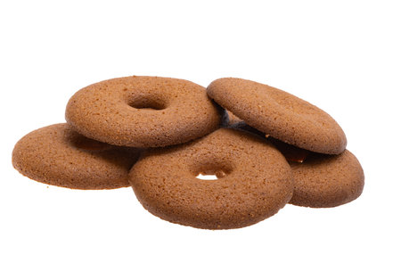 cookies isolated on white backgroundの素材