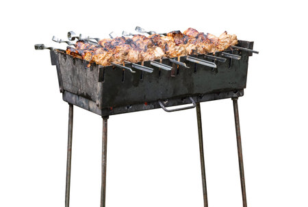 brazier isolated on white backgroundの素材