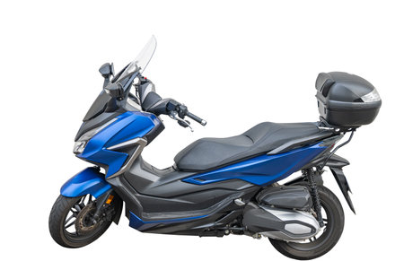 motorcycle isolated on white backgroundの素材