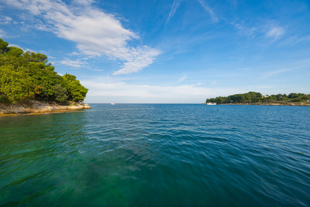 seascape in Croatia on a sunny dayの写真素材